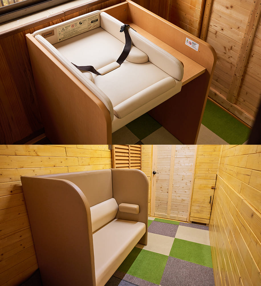 おむつ替え台・授乳室